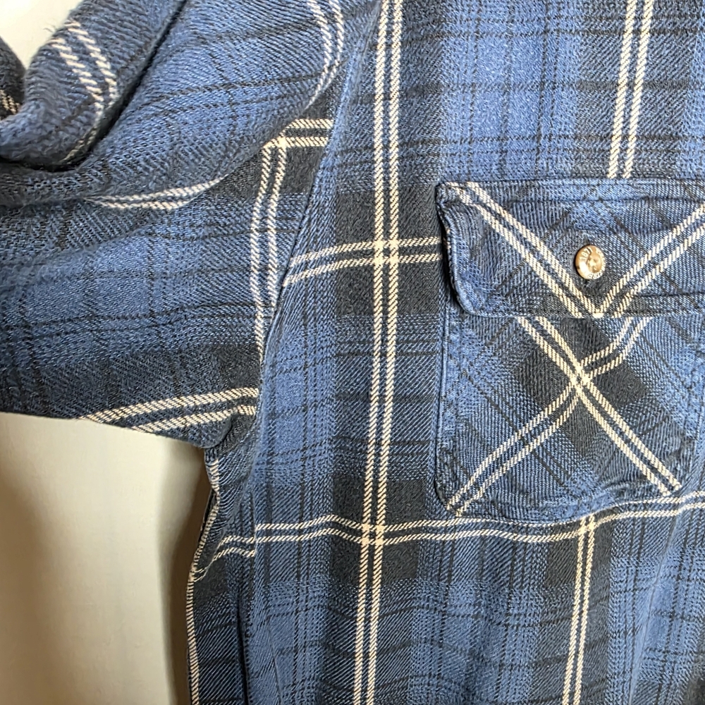 Field And Stream Mens Heavyweight Long Sleeve Flannel Cotton Button Down Size XL - Picture 6 of 6